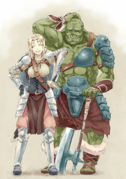 女騎士とオーク Pennel さんのイラスト ニコニコ静画 イラスト