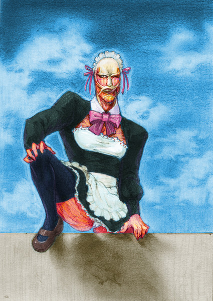 女型の超大型巨人 オレゴ 荒松さん さんのイラスト ニコニコ静画 イラスト