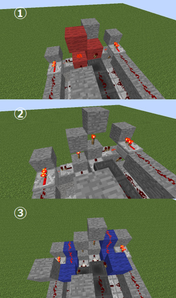 Minecraft 15連自動かまど 回路の訂正 Amonihs さんのイラスト ニコニコ静画 イラスト