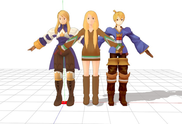 Mmd 風水士女子 とりあえず大きさ合わせ Fft Kuma8 さんのイラスト ニコニコ静画 イラスト
