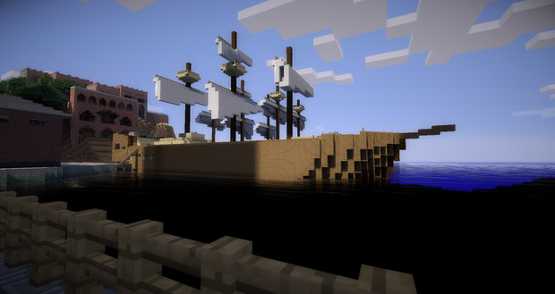 Minecraft 港の船 Iwaya461 さんのイラスト ニコニコ静画 イラスト