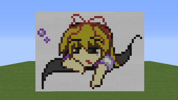 Minecraft 人形劇のキャラをドット絵で作ってみた No 35 ちびゆかり 十六夜 霊魔 さんのイラスト ニコニコ静画 イラスト