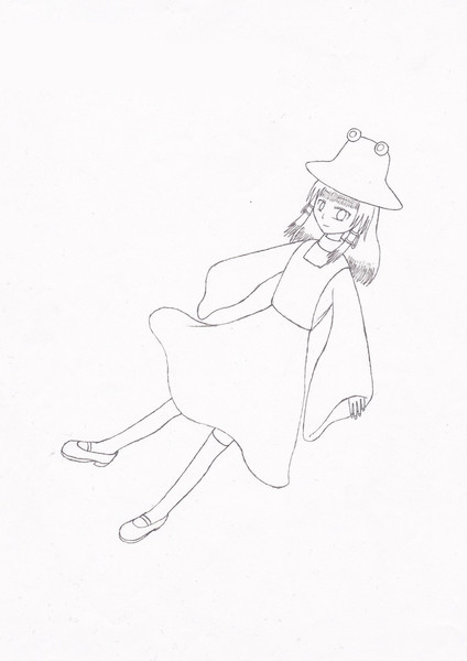 桜花爛漫リレー企画 ケロちゃん線画 橋谷コウ さんのイラスト ニコニコ静画 イラスト