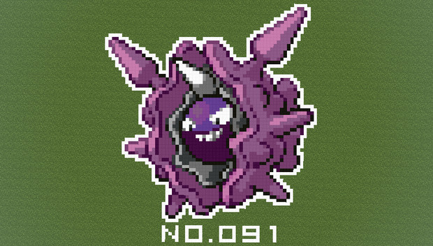 マイクラ ポケモン図鑑no 091 ドット絵 のむちょん さんのイラスト ニコニコ静画 イラスト