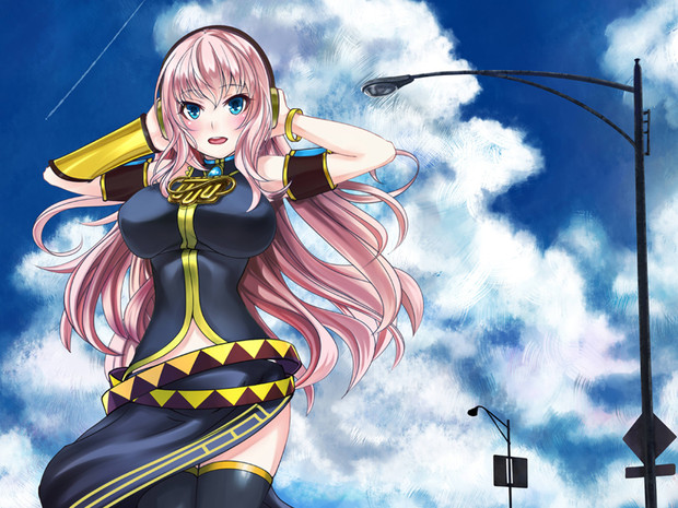 夏を歌うルカ エコダ さんのイラスト ニコニコ静画 イラスト