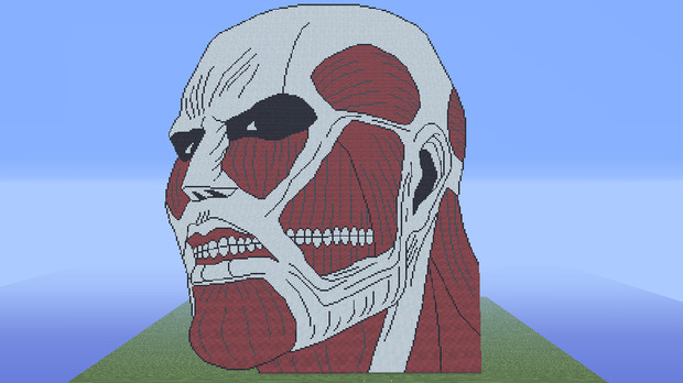 Minecraftで超大型巨人 頭だけ Kairu さんのイラスト ニコニコ静画 イラスト