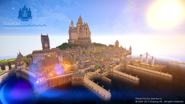 Minecraft 波音と星明かりの王都 ヴォヤージア だんぼーる さんのイラスト ニコニコ静画 イラスト