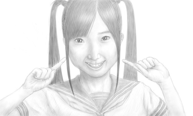 鉛筆画風似顔絵ももか うじょー さんのイラスト ニコニコ静画 イラスト