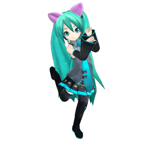 【GIFアニメ】 Neko Sisters Dance Loop ver.