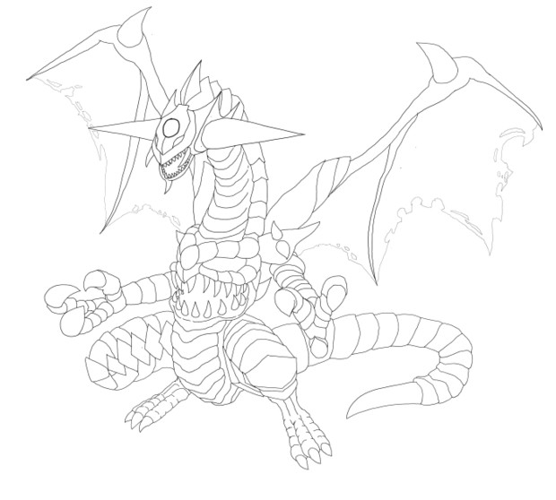 ダークエンド ドラゴン 線画 刀水橋 さんのイラスト ニコニコ静画 イラスト
