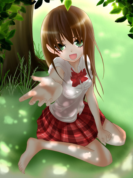 夏 木陰の少女 藤咲えりぃ さんのイラスト ニコニコ静画 イラスト