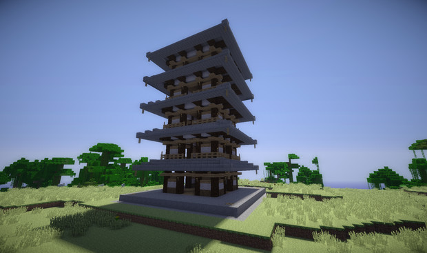 Minecraft 久しぶりに作った建物 のりぼっちん さんのイラスト ニコニコ静画 イラスト