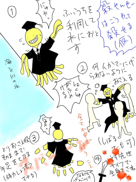 殺せんせーはこうやって殺される 仮 りす さんのイラスト ニコニコ静画 イラスト