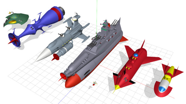【MMD】現時点での「宇宙戦艦ヤマト1966くらい」関連作成モデル（再うｐ）