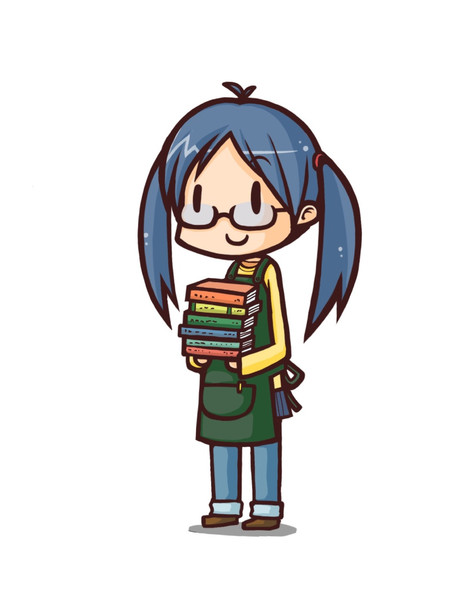 本屋の女の子 ニコニコ静画 イラスト