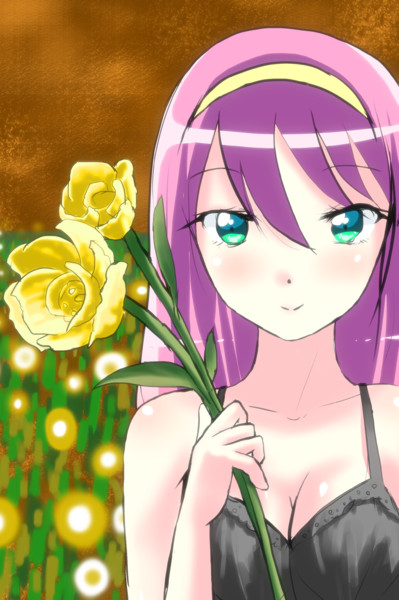 花を持ったルカ ﾆｯ ｸ ﾈー ﾑﾃ 何ﾅ ﾉ さんのイラスト ニコニコ静画 イラスト