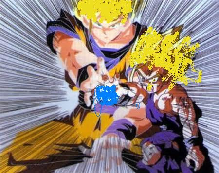 ドラゴンボールｚセルゲーム編親子かめはめ派 孫悟飯スーパーサイヤ人ゴッド様 さんのイラスト ニコニコ静画 イラスト
