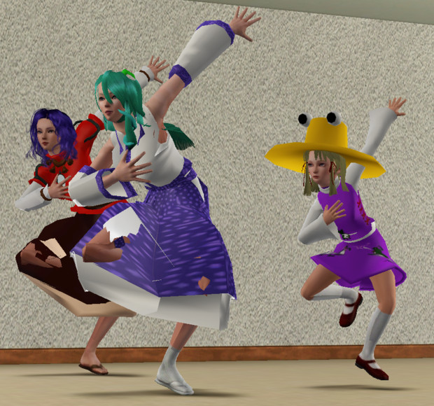 シム東方 モリヤステップ壱式 Sims3 すべすべもんごういか さんのイラスト ニコニコ静画 イラスト