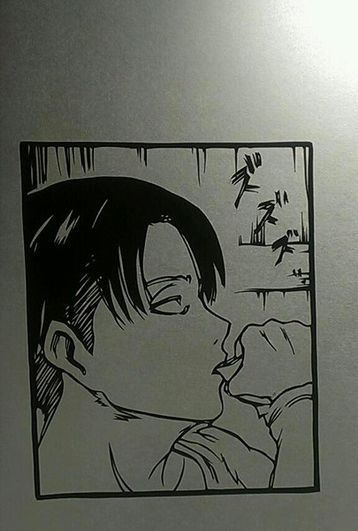 切り絵 リヴァイ兵長 かへ さんのイラスト ニコニコ静画 イラスト