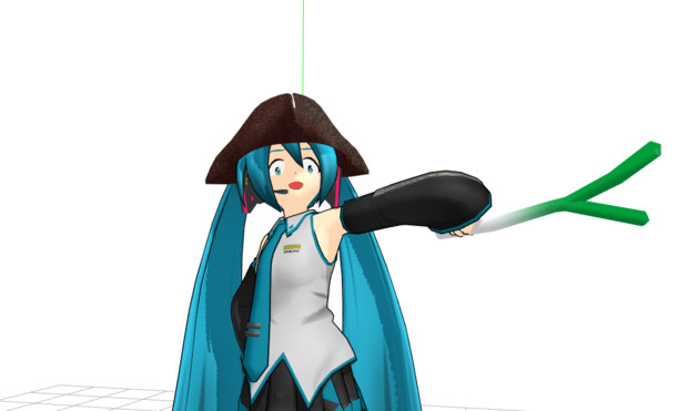 大和式ミクさんに海賊帽かぶってもらったらノリノリ Hbk ペパクラp さんのイラスト ニコニコ静画 イラスト
