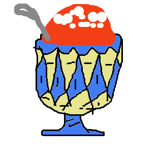 イチゴのかき氷の器は切子 コーヒー さんのイラスト ニコニコ静画 イラスト