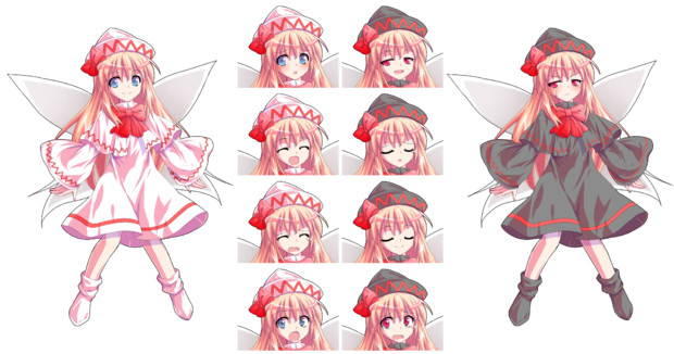 リリーホワイト ブラック立ち絵 表情差分 はるか さんのイラスト ニコニコ静画 イラスト