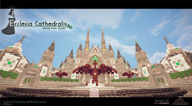 Minecraft エクレシア カテドラリス 壁紙 2 ゴシック 幻想的な城 かで さんのイラスト ニコニコ静画 イラスト