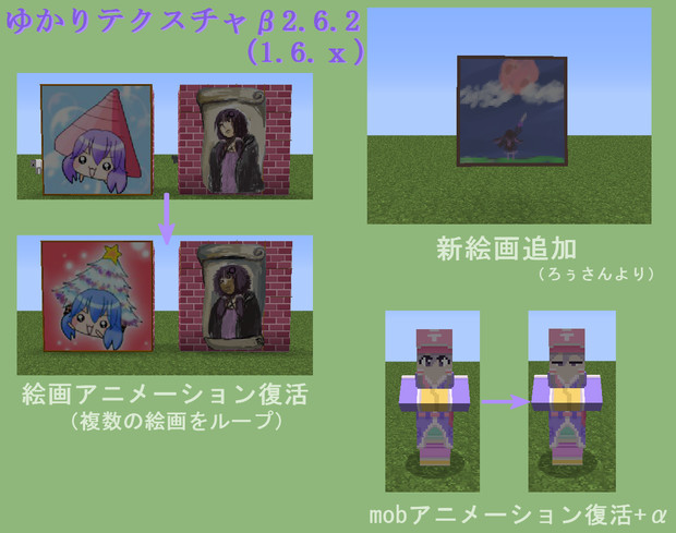 【Minecraft】ゆかりテクスチャβ2.6.2