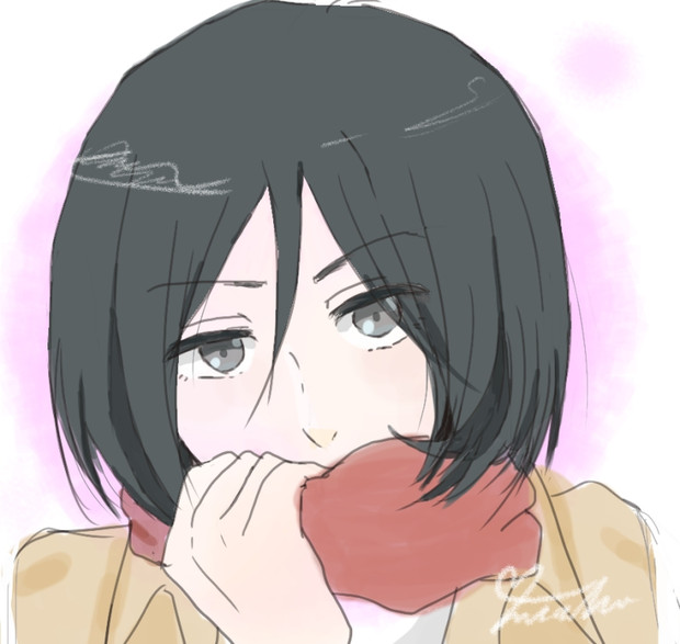 ミカサ フリーアイコン みっちょ さんのイラスト ニコニコ静画 イラスト