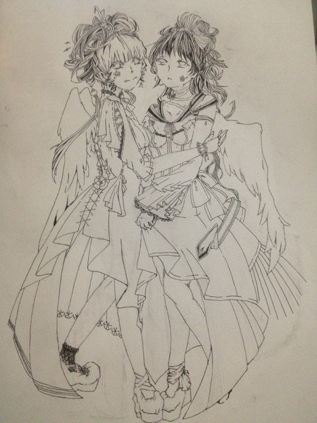 線画 繊細ｻﾗﾀﾞ さんのイラスト ニコニコ静画 イラスト