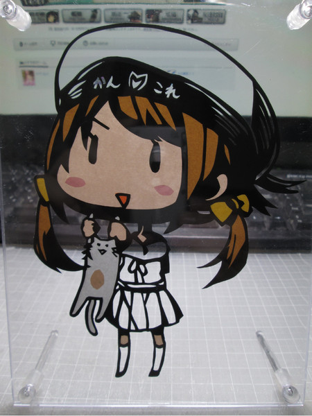 切り絵 エラー娘 妖怪猫吊るし 艦隊これくしょん 細切りポテト さんのイラスト ニコニコ静画 イラスト