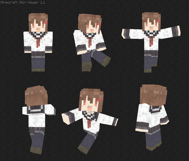 Minecraft 艦隊これくしょん 雷スキン こめやん さんのイラスト ニコニコ静画 イラスト