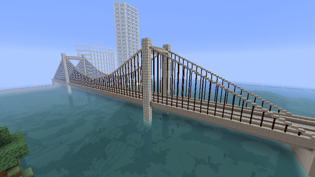 Minecraft 秋風大橋完成 さとー さんのイラスト ニコニコ静画 イラスト