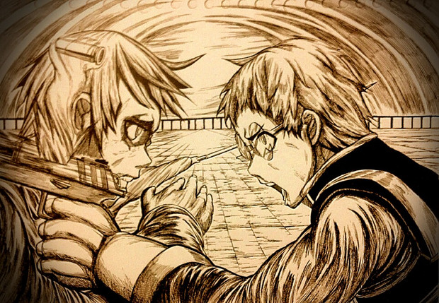 前に描いたのびハザを全力投球してみた Sandback さんのイラスト ニコニコ静画 イラスト