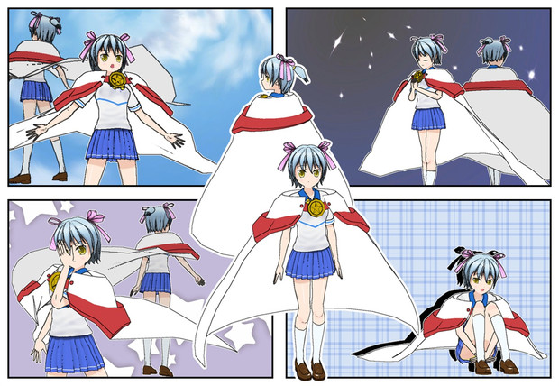 女用 白マント 魔法使い風 アップしました Gatetu さんのイラスト ニコニコ静画 イラスト