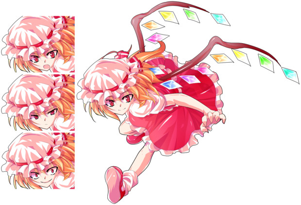 バトルっぽいフランちゃん立ち絵 表情差分 はるか さんのイラスト ニコニコ静画 イラスト