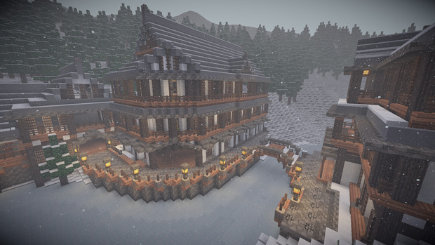 Minecraft 山間の温泉郷 だんぼーる さんのイラスト ニコニコ静画 イラスト