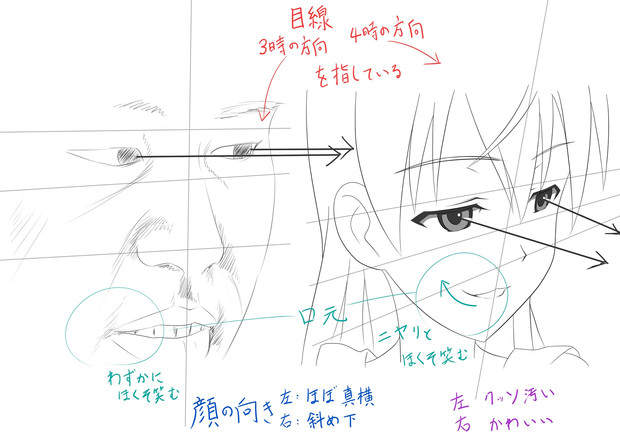 美女と野獣の眼光 比較 ぎあっちょ さんのイラスト ニコニコ静画 イラスト