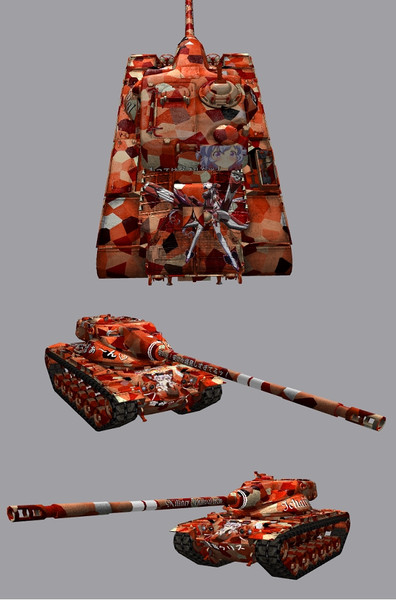 Wot 雪音クリス T54e1 りりえる さんのイラスト ニコニコ静画 イラスト