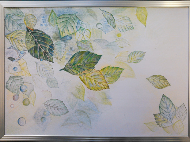 塗り絵 葉っぱ 完成 さかさまにならないよう再投稿 ひろ さ さんのイラスト ニコニコ静画 イラスト