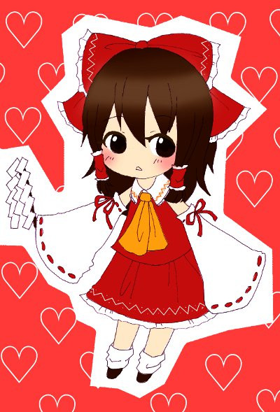 博麗霊夢 初 東方キャラを描いてみた ﾉ W ルイじうむ さんのイラスト ニコニコ静画 イラスト