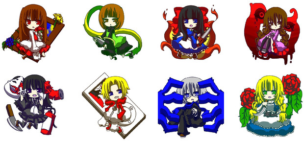 フリゲ主人公８人 榊薔薇 鎖鬼 さんのイラスト ニコニコ静画 イラスト