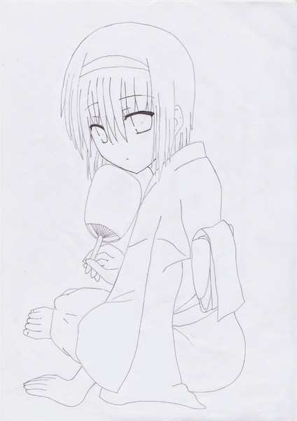 西園美魚 誕生日記念イラスト 下絵 戸隠れん さんのイラスト ニコニコ静画 イラスト