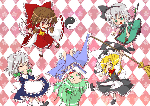 東方集合絵塗ってみた まり さんのイラスト ニコニコ静画 イラスト