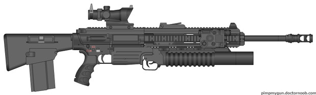 HK417 ブルパップカスタム(DM用架空銃)