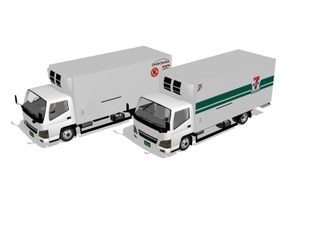 パネルバン仕様キャンターMMDモデル