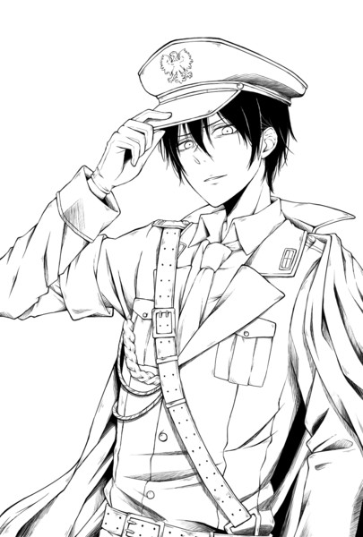 線画 軍服 妹子 さんのイラスト ニコニコ静画 イラスト