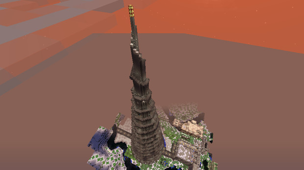 Minecraft せっせとバベルの塔を建てる静画 ０４ えれす 珍獣 さんのイラスト ニコニコ静画 イラスト