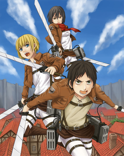 進撃の3人衆 Mamemamekun さんのイラスト ニコニコ静画 イラスト