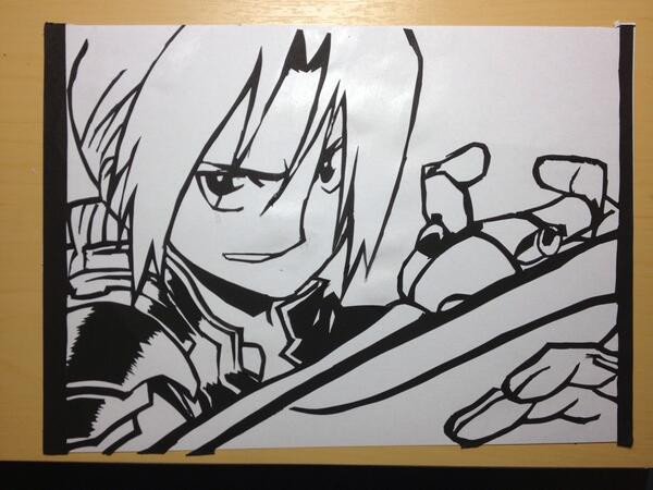 切り絵 ハガレンエド たなか さんのイラスト ニコニコ静画 イラスト